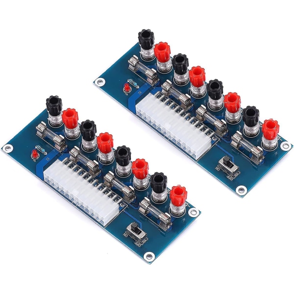 2 Pack Xh-m229 24 Pins Benchtop Power Board Computer Atx Strømforsyning Breakout Adapter Modul Desktop Computer Chassis Strømforsyning Atx Overfør til annonce