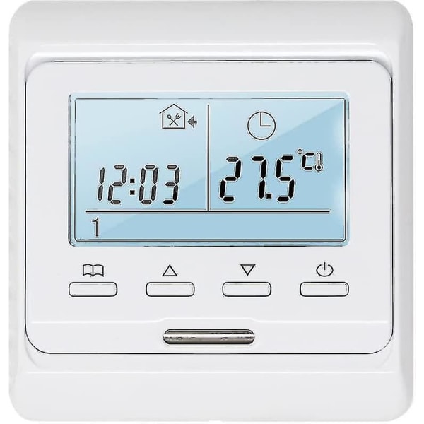 3a Programmerbar Rumstermostat för Elektrisk Golvvärme (utan Sensor)