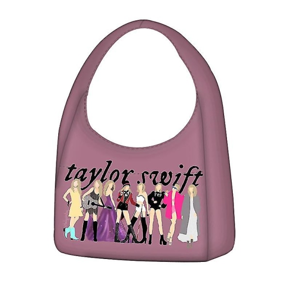 Ny Taylor Swift axelväska för kvinnor Nischmode Crossbody-väska Plysch tygväska - Snngv（8）