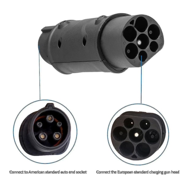 Sovitin IEC 62196 2 J1772 Tyyppi 1 Sähköauton Latauslaturi Yksipuolinen Liitin Lataus S Sl