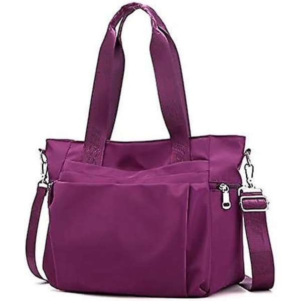 Dam Nylon Tote Bag Vattentät Multifunktionell Axelväska Lätt Reseväska