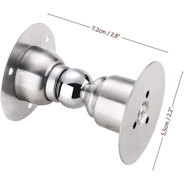 2 stk Dørstopper Magnet Gulv Dørholder Magnetisk Rustfri Vegg