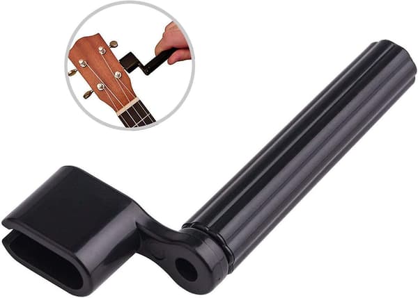 Tillbehörssats för akustisk gitarr - Gitarrsträngar, Verktyg för byte, Inkluderar akustiska gitarrsträngar, Plektrum, Capo, Strängvindare, Bryggpinnar, P