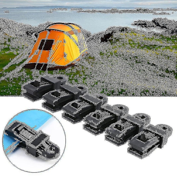 10 st presenningklämmor, presenningklämma för utomhustält, vindskyddad fast spänne