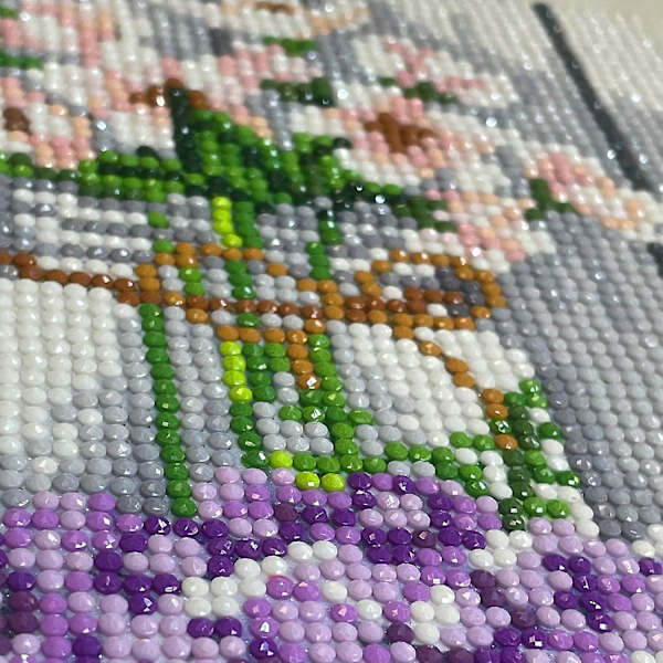 Blommor Diamantmålning Kit Diamantkonst Kit För Vuxna Diy 5d Full Diamantmålning Kit Blommor Diamantmålning（Blomma）