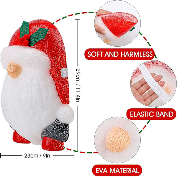 1 Förpackning Jultomte Veranda Ljusöverdrag Dekorationer Utomhus, Röd Ljusstolpe/Lampstolpe Överdrag För Semester Hem Dörr Dekor