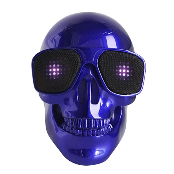 Bärbar Skelett Skalle Bluetooth Trådlös Högtalare Halloween Radio Högtalare Present