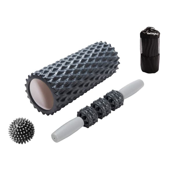 3 st massageutrustning, massagepinne med massageboll
