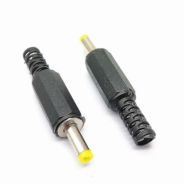 10 st DC-hona 4,0 mm x 1,7 mm strömkabelkontakt Adapter Perfekt för att göra en kabel till önskad längd