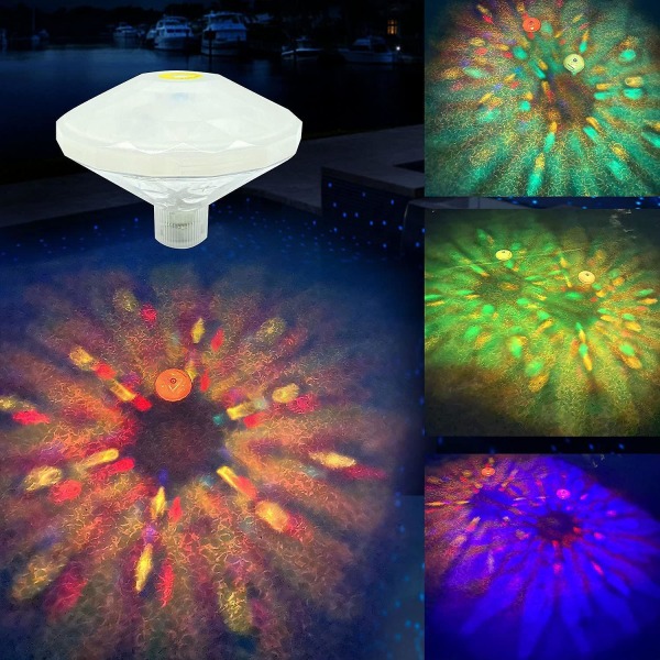 Pool Floating Lamp, Ip68 Submersible Led Light, With 7 Modes