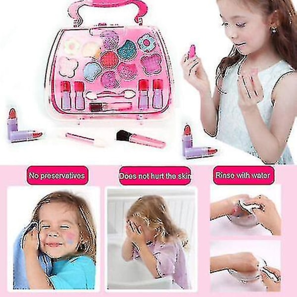 Piger Prinsesse Foregive Makeup Set Make Up Kosmetik Kid Børn Legetøjssæt Gaver