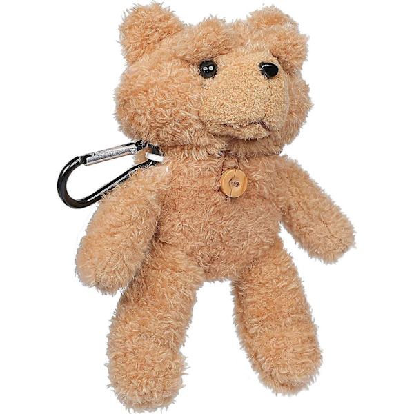 Plush Björnarfodral för Airpods 1/2, Plyschdjur Mjuk Fluffig Päls Fuzzy Söt Cartoon Rolig 3D Design Barn Flickor Pojkar Omslag, Kawaii Coo