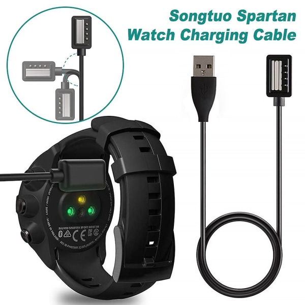 Laddare för Suunto 9, D5, Spartan Ultra Hr, Spartan Sport Wrist Hr, Eon Core - 100 cm magnetisk USB laddningskabel - Smart Watch tillbehör