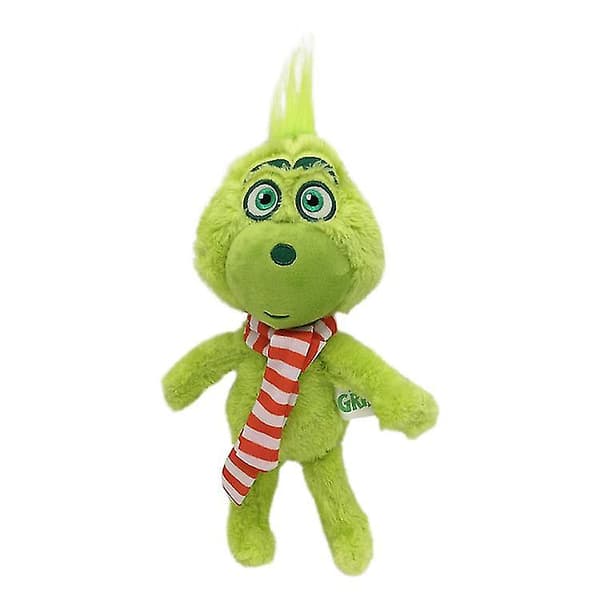 Grinch gosedjur grön lurvig Grinch tecknad docka（Jul Grinch）