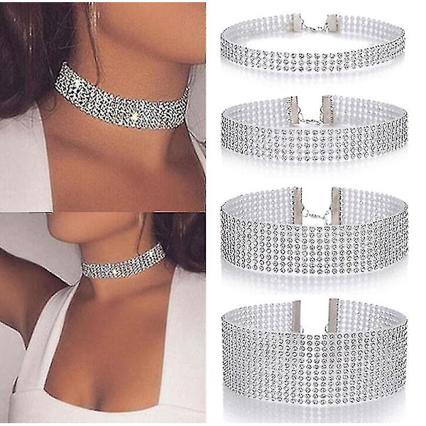 Kvinde Diamante Choker Halskæde Blet Sæt