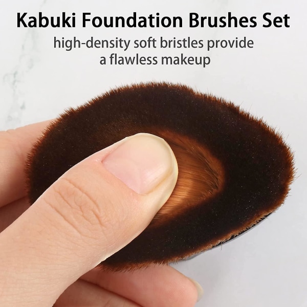 6 st Foundation borstar Oval foundation borste för flytande makeup, High  Density Gift 7504 | Fyndiq