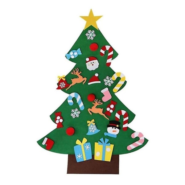 Julepynt Barnehåndlaget gjør-det-selv filt Juletre Julepynt til hjemmefilt Stoffmateriale Små ornamenter