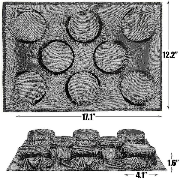 2-pack percompatible med bakformar i silikon, 8 håligheter