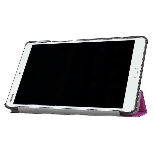 Kolminkertainen jalustallinen case Huawei Mediapad M3 8.4:lle - musta (violetti)