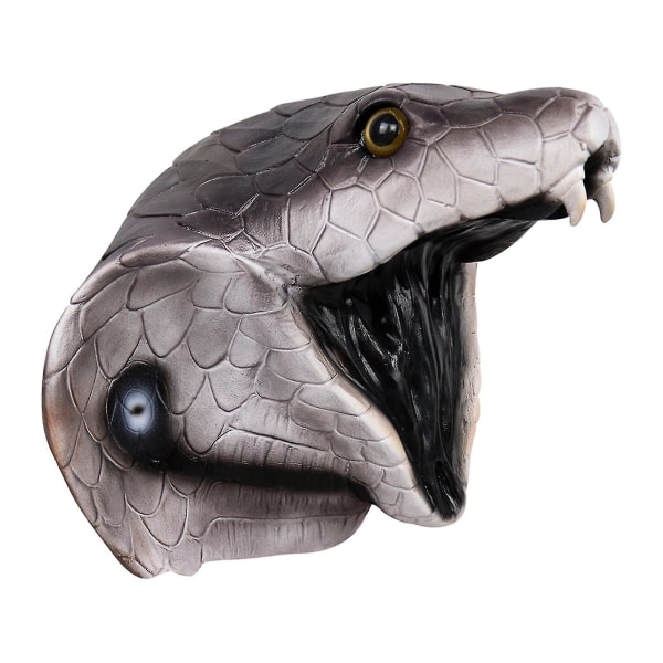 Cobra Mask Uutuus Halloween puku Party Latex Animal Cobra Head Mask Snake