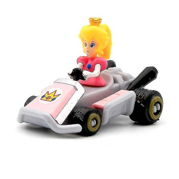 Super Mario Doll Scooter 8 Mario Doll Kart Racing bil Legetøj Bil Model dekorationer