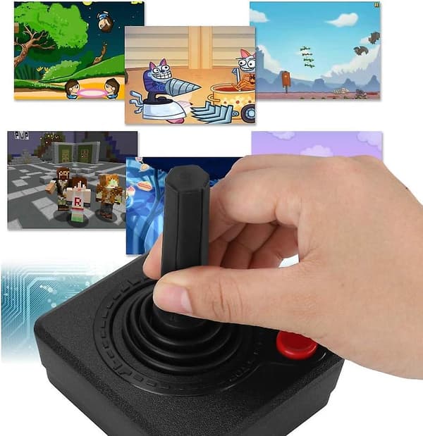 Retro klassisk 3d analog joystick-kontroller spelkontroll för Atari 2600