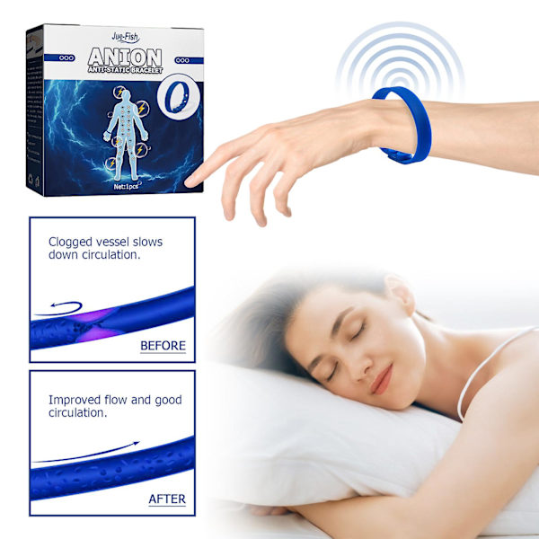 Antistatisk håndleddsstropp, 23 cm antistatisk håndleddsbånd jording armbånd passer håndleddsomkrets vanlig størrelse
