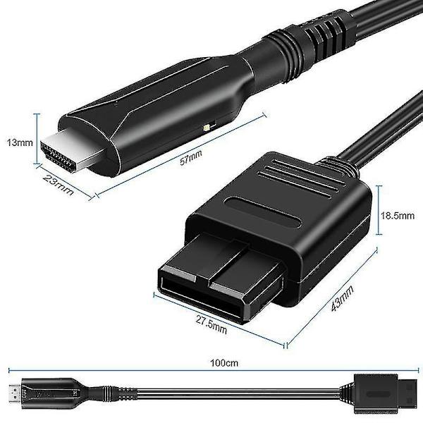For Sony Ps1/ Ps2 til Hdmi Adapter Spillkonsoll Lyd Video Konverter Kabel Ledning