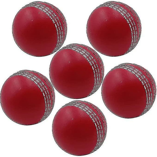 Cricketball Crickettrening myke baller Skumballer med tradisjonelle sømmer Crickettrening og trening innendørs og utendørs