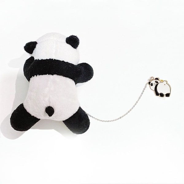 Søde emalje reversnåle sæt tegneserie dyr plys panda broche nåle badges jakker hat dekor