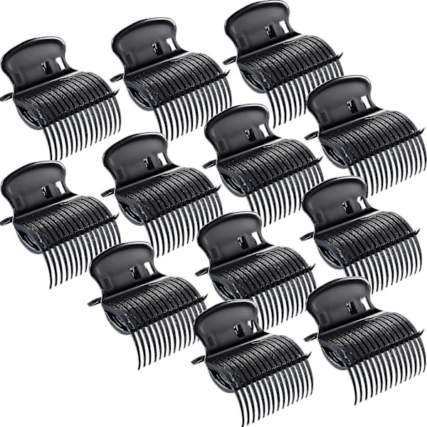 12 st Varma Rullklämmor Hårcurlers Klämmor Ersättningsrullar Klämmor För Kvinnor Flickor Håravdelning Styling