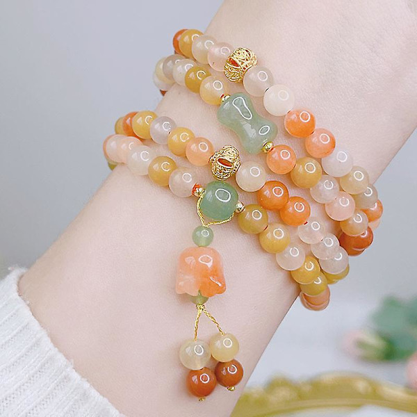 Ädelstens Chakra Pärlarmband | Strand Charm Armband Set