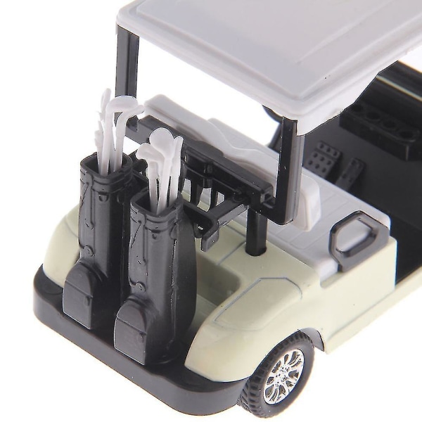 Alloy Golf Cart Ajoneuvomalli Diecast Pull Back Automalli Lasten Keräilylelu (Valkoinen)