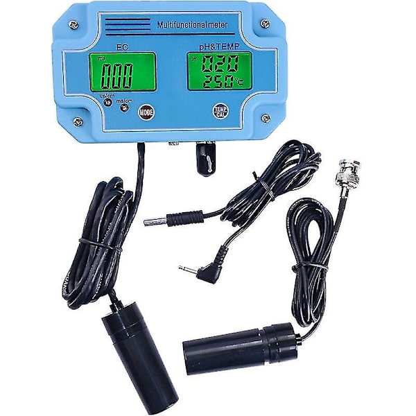 Professionell vattendetektor 3 i 1 Ph/ec/temp-mätare Lcd digital multiparameter vattenkvalitet
