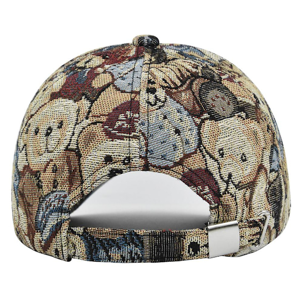 Korean Version Of The Bear Baseball Cap Puppy Cap Printed Casual Ins All-match Ladies Outdoor Hat