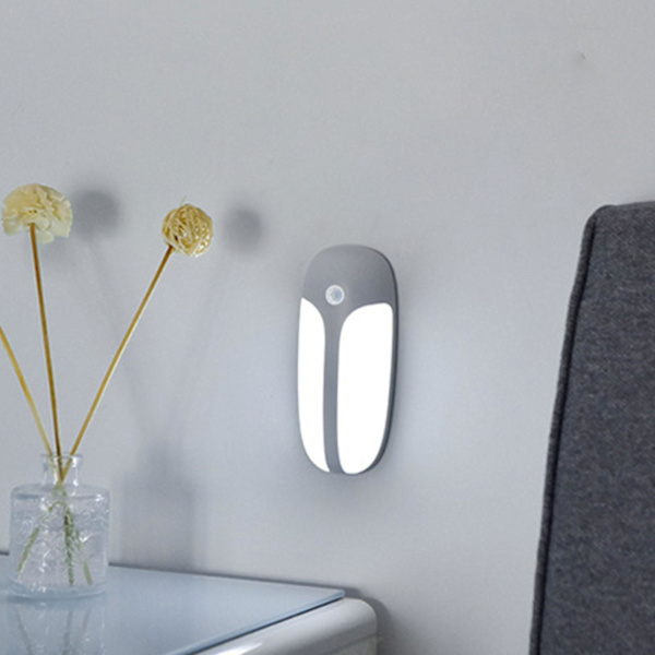 Led-lampor för säng Led rörelsesensor skåp, under diskbänk garderob belysning, trådlös USB uppladdningsbar kök nattlampor, batteridriven, 14