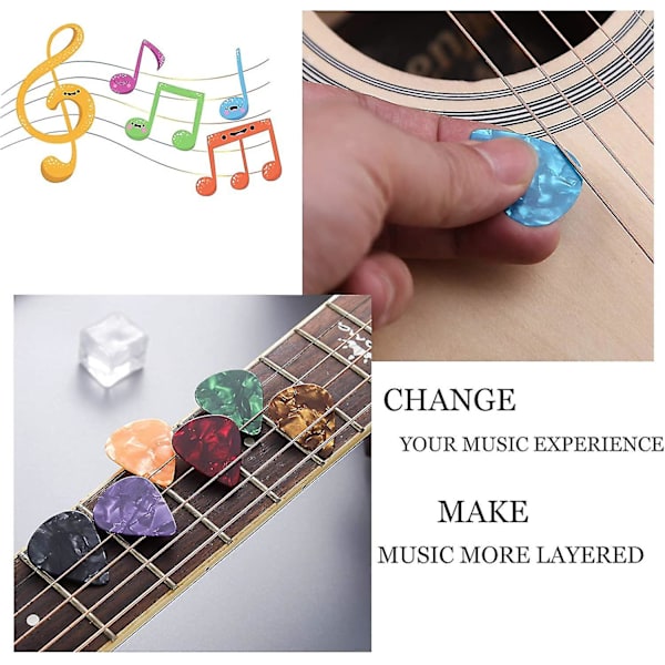 2-pack Gitarrplock Epoxihartsformar Gitarrplock Silikon Gjutform Smyckestillverkning Formar för DIY Gitarr Tumme Fingerplock Nyckelring Hänge