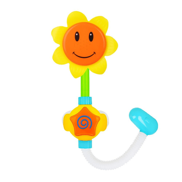 Elektrisk solrosduschspray Baby Leksaker för barn Vattensprutning Fontänbadkar Spel Leksaker för tidig inlärning（A2，Asorted）