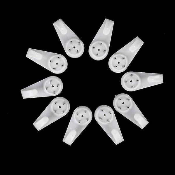 20 st Väggkrokar Sömlösa, Medium Bildkrokar Ram Plastkrokar