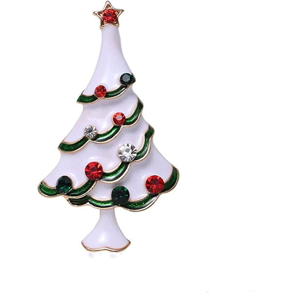 1 st julgranssmycke vintage flerfärgad strass kristallnål bröllopsfest smycken