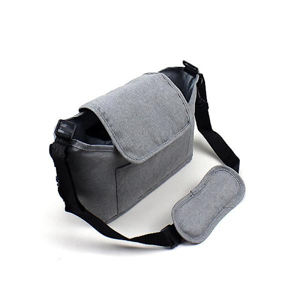Baby Stroller Organizer Taske Mor Baby Ble Blepose Baby Carriage Stor Kapacitet Rejse Vådt Tasker Barnevogn Tilbehør Kopholder 1 Pakke, Grå)
