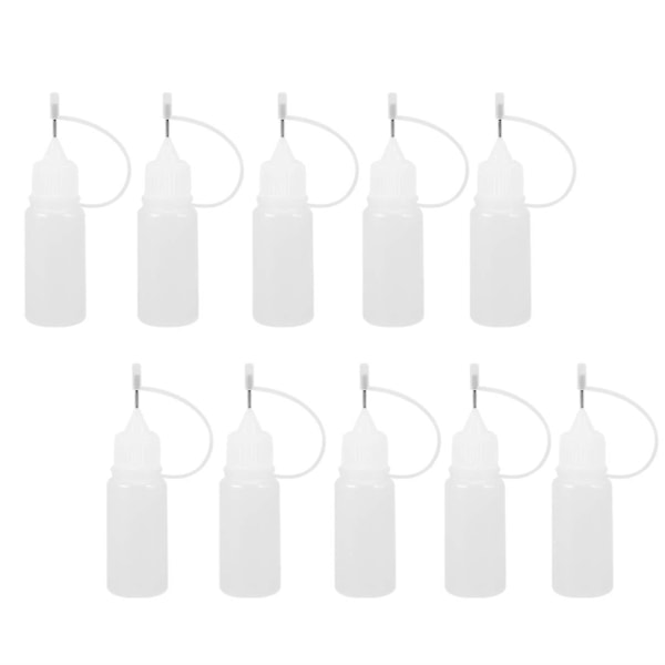 20 st 10 ml Limflaska med nålspets Applikator DIY Quilling Verktyg Precisionsflaska Pressflaska