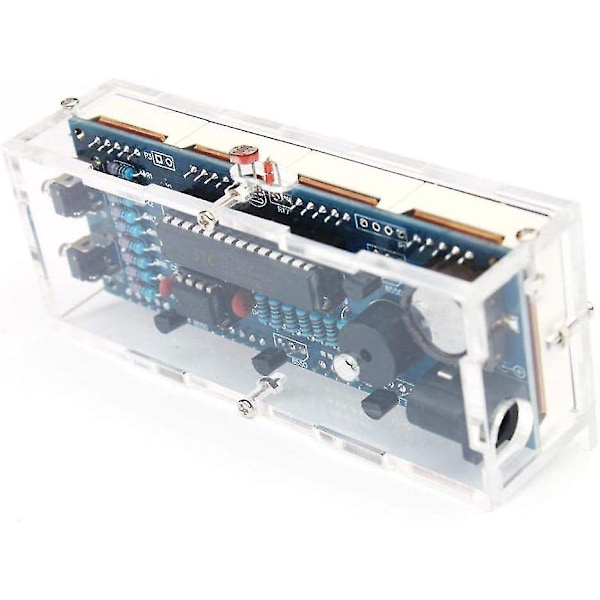 Elektronisk DIY-klockset (grön) 4-siffrig LED-klocka som automatiskt visar tid och temperatur（Style1）