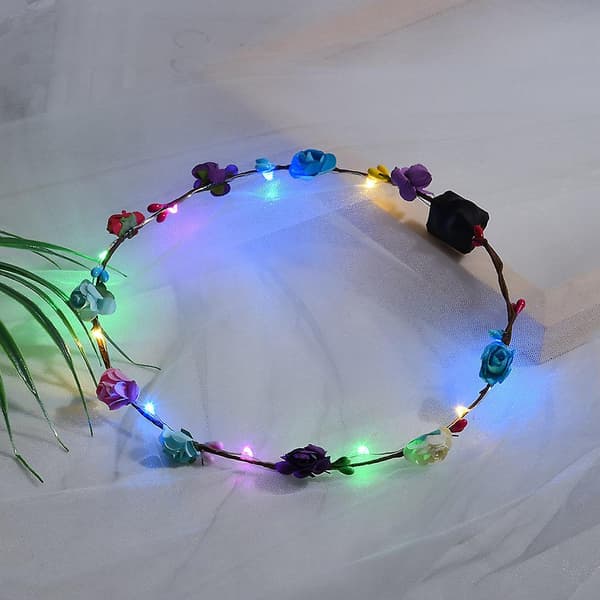 2 st Luminous LED Blomsterdiadem