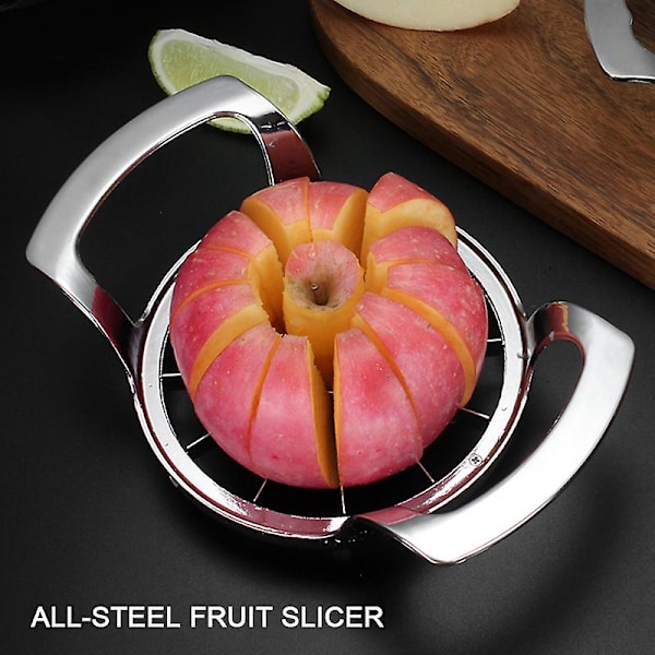8/12 Blad Äppelskärare Kärnmaskin Rostfritt Stål Frukt Grönsaker Delare Mångsidig Zinklegering Kökstillbehör（S）