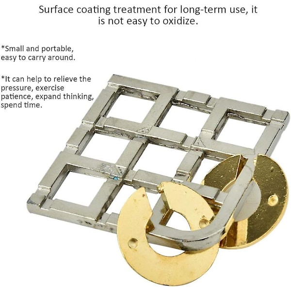Lås upp leksak metalltråd pussel set hjärngympa iq test pedagogisk leksak matts lås gåvor festgåvor priser frigörelse