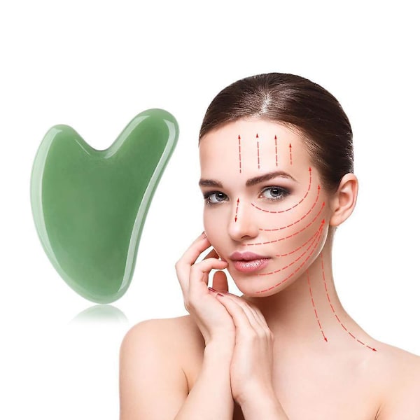 Gua Sha-verktøy Skrapebrett Massasjeapparat Slankende Guasha Massasjebrett Gua Sha-skrape Kroppsmassasjeterapiverktøy（Hvit）