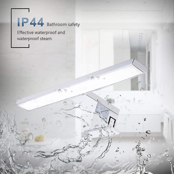 Led spegelljus, Ip44, ytmonterad lampa + klämlampa, badrumslampa, sminklampa, badrumsskåpslampa, ytmonterad lampa