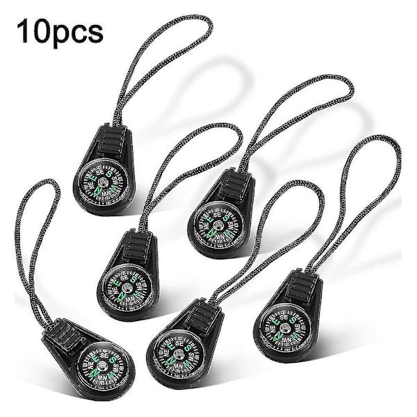 Mini Kompass för Överlevnad, 10-pack
