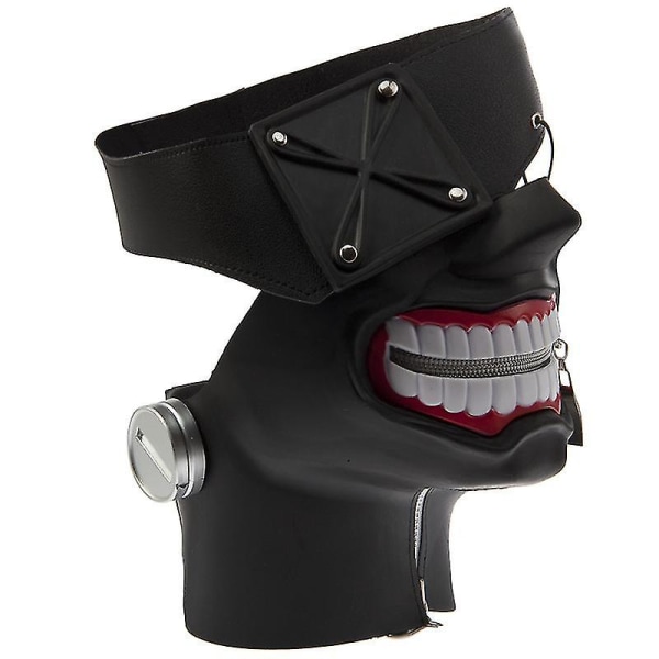 Halloween Decoration Masks 3D Ghoul Kaneki Mask Cos Props Mask Anime Mask vetoketjulla